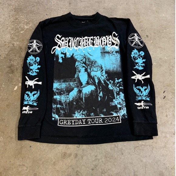Suicideboys Other - Suicideboys G59 Grey Day Tour 2024‎ Long Sleeve Shirt Black Mens Medium